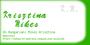 krisztina mikes business card